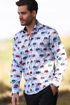 TRACTOR PRINT SHIRT - Claudio Lugli Shirts