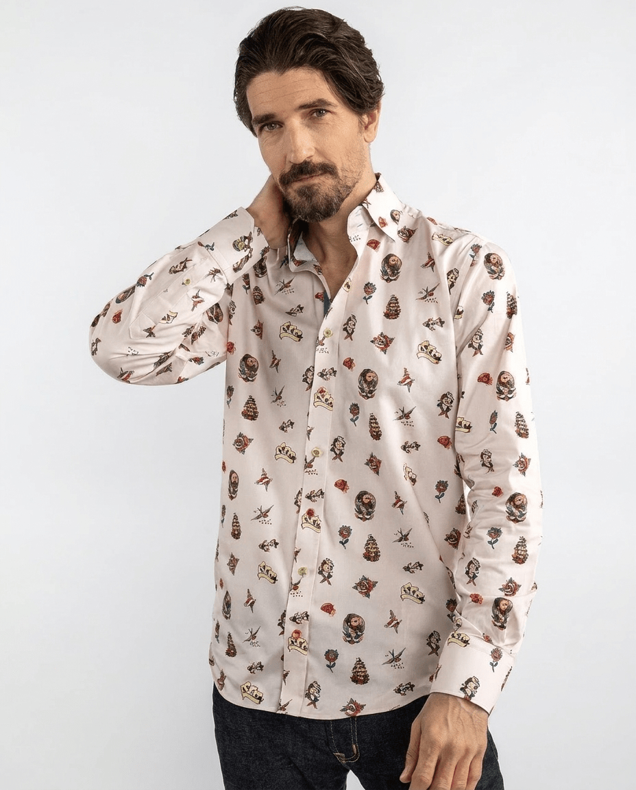 Traditional Tattoo Art Print Shirt - Claudio Lugli Shirts