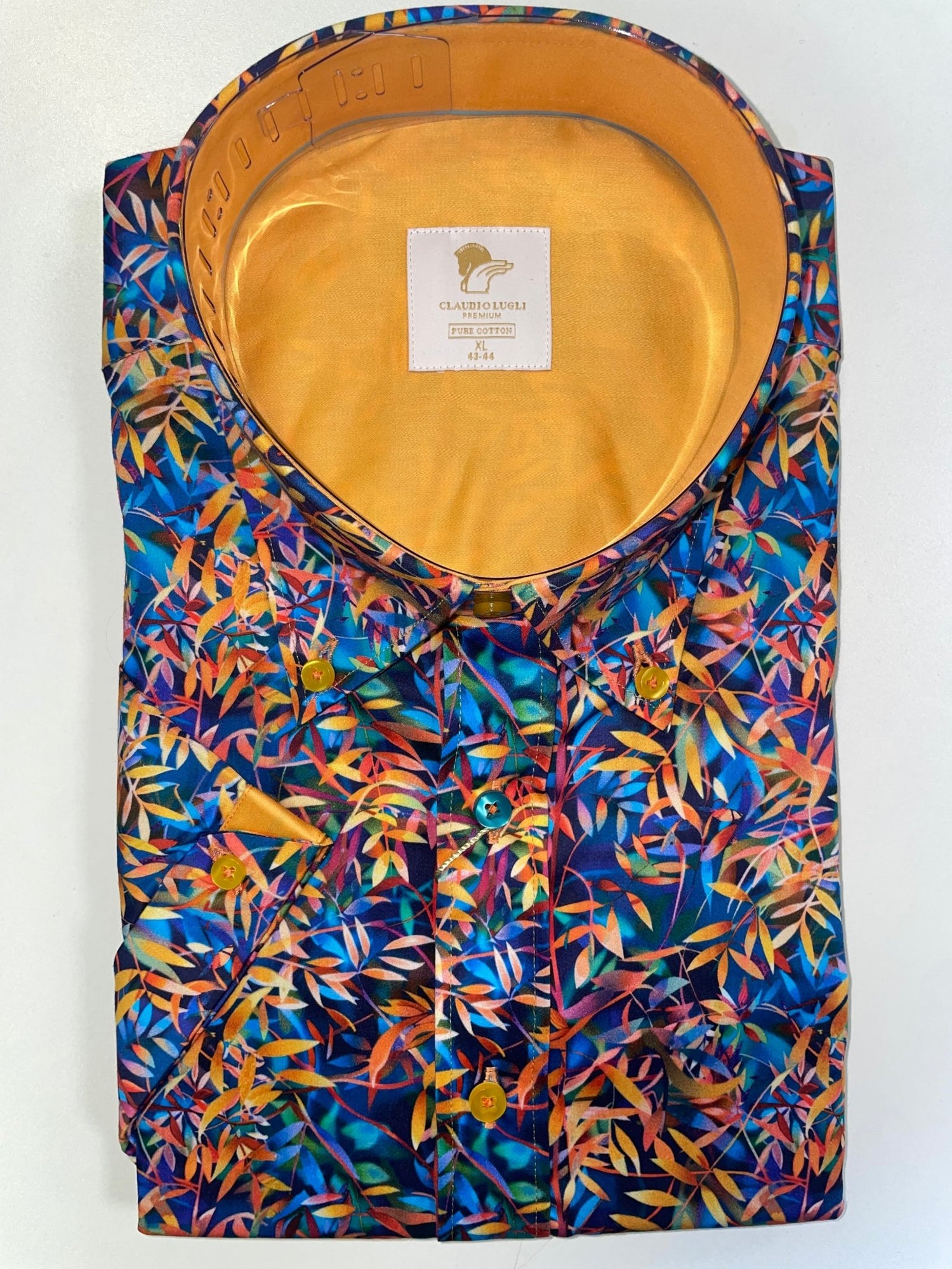 TROPICAL NEON SHORT SLEEVE SHIRT – Premium Men's Patterned Shirt by Claudio Lugli | Bold Design, Tailored Fit, Best Printed Shirts