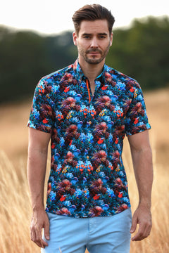 UNDER THE OCEAN SHORT SLEEVE SHIRT - Claudio Lugli Shirts