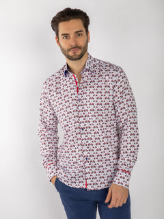 UNION JACK FLAG PARADE TENCEL SHIRT - Claudio Lugli Shirts