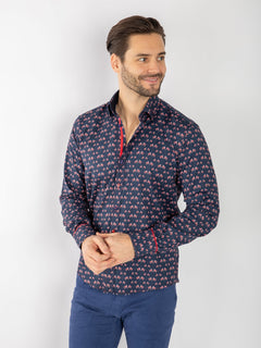 UNION JACK FLAG PARADE TENCEL SHIRT - Claudio Lugli Shirts