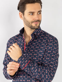 UNION JACK FLAG PARADE TENCEL SHIRT - Claudio Lugli Shirts
