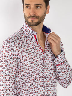 UNION JACK FLAG PARADE TENCEL SHIRT - Claudio Lugli Shirts
