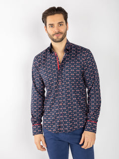 UNION JACK FLAG PARADE TENCEL SHIRT - Claudio Lugli Shirts