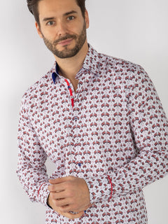 UNION JACK FLAG PARADE TENCEL SHIRT - Claudio Lugli Shirts
