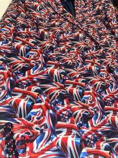 UNION JACK PRINTED FITTED JACKET - Claudio Lugli Shirts