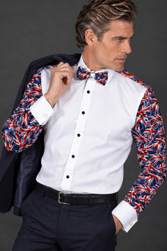 Union Jack Tuxedo Shirt - Claudio Lugli Shirts