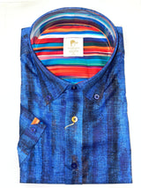 URBAN BRUSH STROKE SHORT SLEEVE SHIRT – Premium Men's Patterned Shirt by Claudio Lugli | Bold Design, Tailored Fit, Best Printed Shirts