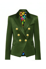 VELVET DOUBLE BREASTED WOMENS JACKET - Claudio Lugli Shirts