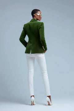 VELVET DOUBLE BREASTED WOMENS JACKET - Claudio Lugli Shirts