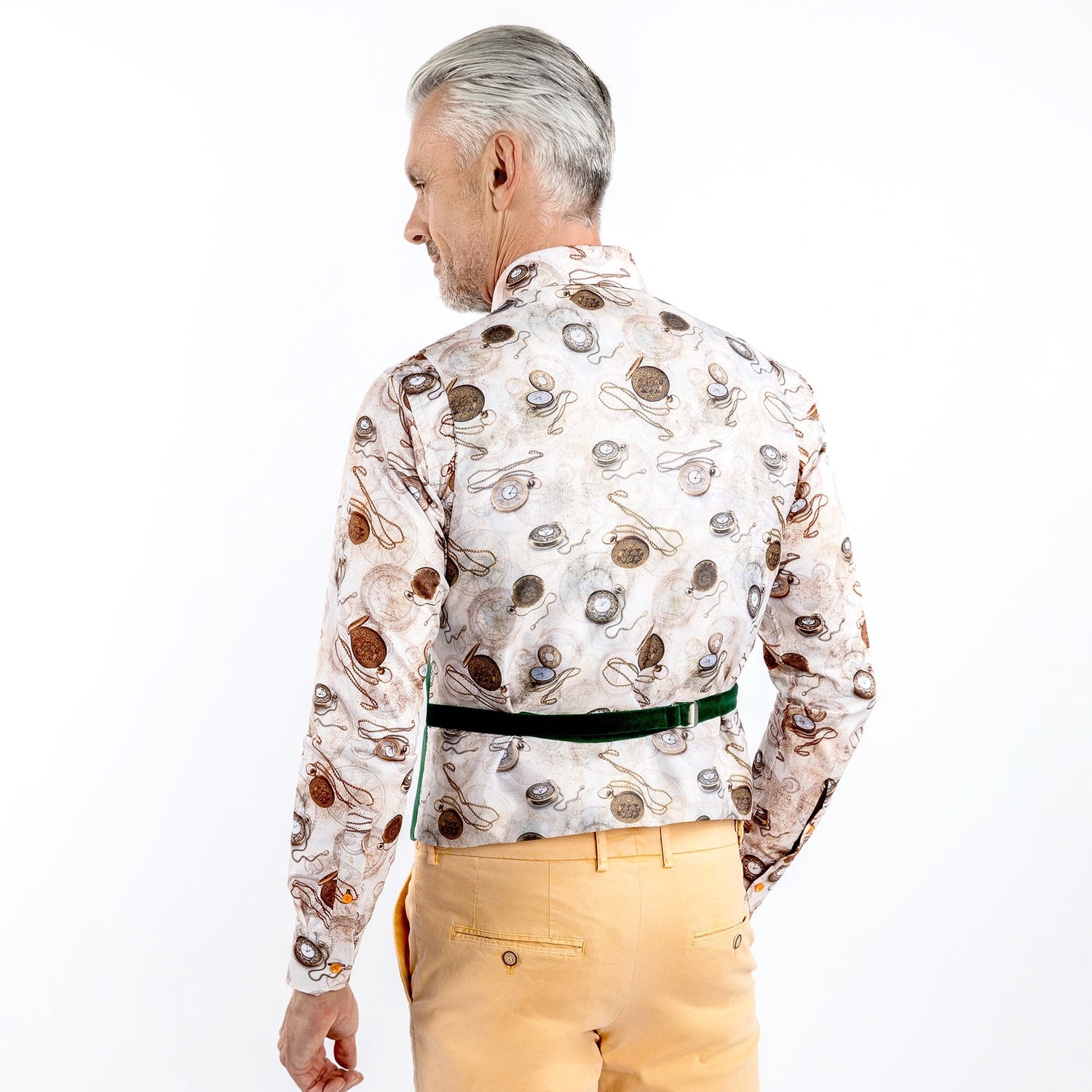 VIBRANT VELVET WAISTCOAT - Premium Men's Patterned Shirt by Claudio Lugli | Bold Design, Tailored Fit, Best Printed Shirts