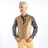 VIBRANT VELVET WAISTCOAT - Premium Men's Patterned Shirt by Claudio Lugli | Bold Design, Tailored Fit, Best Printed Shirts
