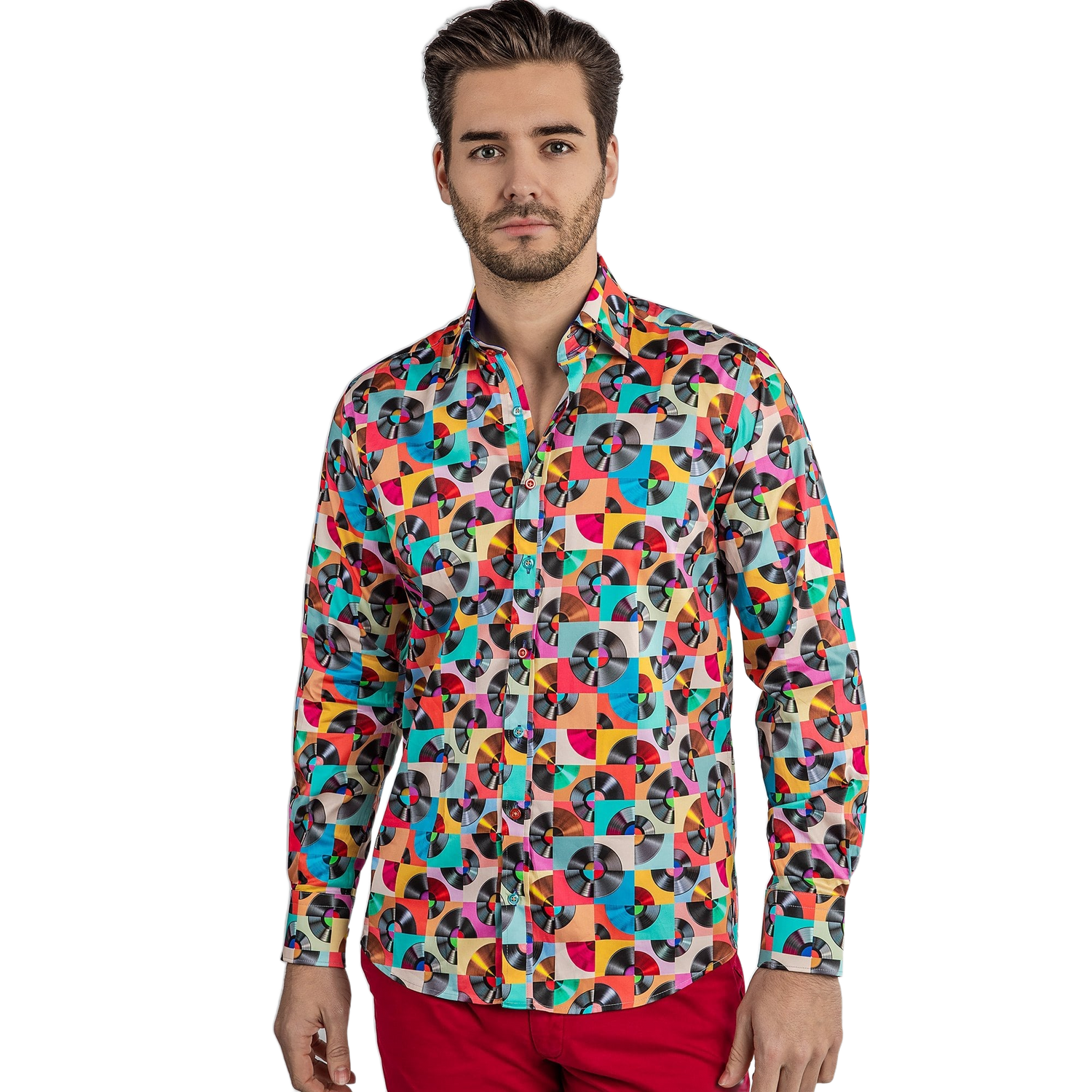 Vintage Disc Shirt Print Shirt - Claudio Lugli Shirts