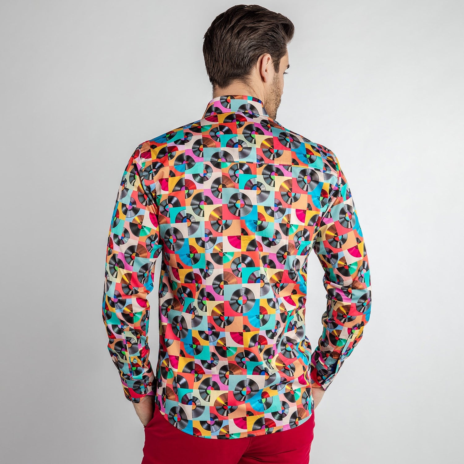 VINTAGE DISC SHIRT PRINT SHIRT - Claudio Lugli Shirts