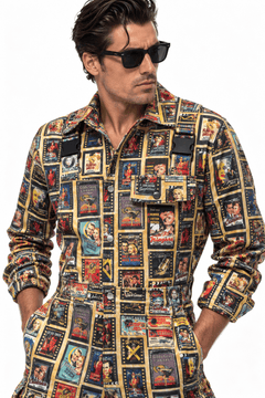 Vintage Film Poster Jumpsuit - Claudio Lugli Shirts