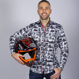 VINTAGE MOTOR SCENES SHIRT - Claudio Lugli Shirts