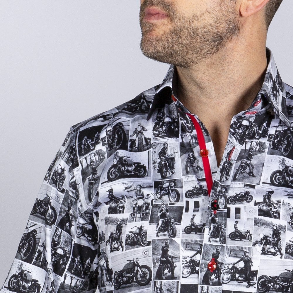 VINTAGE MOTOR SCENES SHIRT - Claudio Lugli Shirts