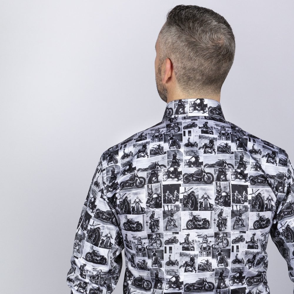 VINTAGE MOTOR SCENES SHIRT - Claudio Lugli Shirts
