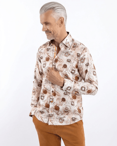 Vintage Pocket Watch Print Shirt - Claudio Lugli Shirts