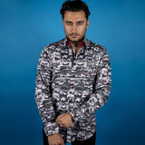VINTAGE RACE CAR PRINT SHIRT - Claudio Lugli Shirts