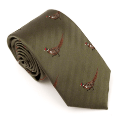 Walking Pheasant Country Silk Neck - Tie by Van Buck - Claudio Lugli Shirts