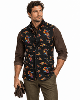 Watercolour Pheasant Sleeveless Jacket - Claudio Lugli Shirts