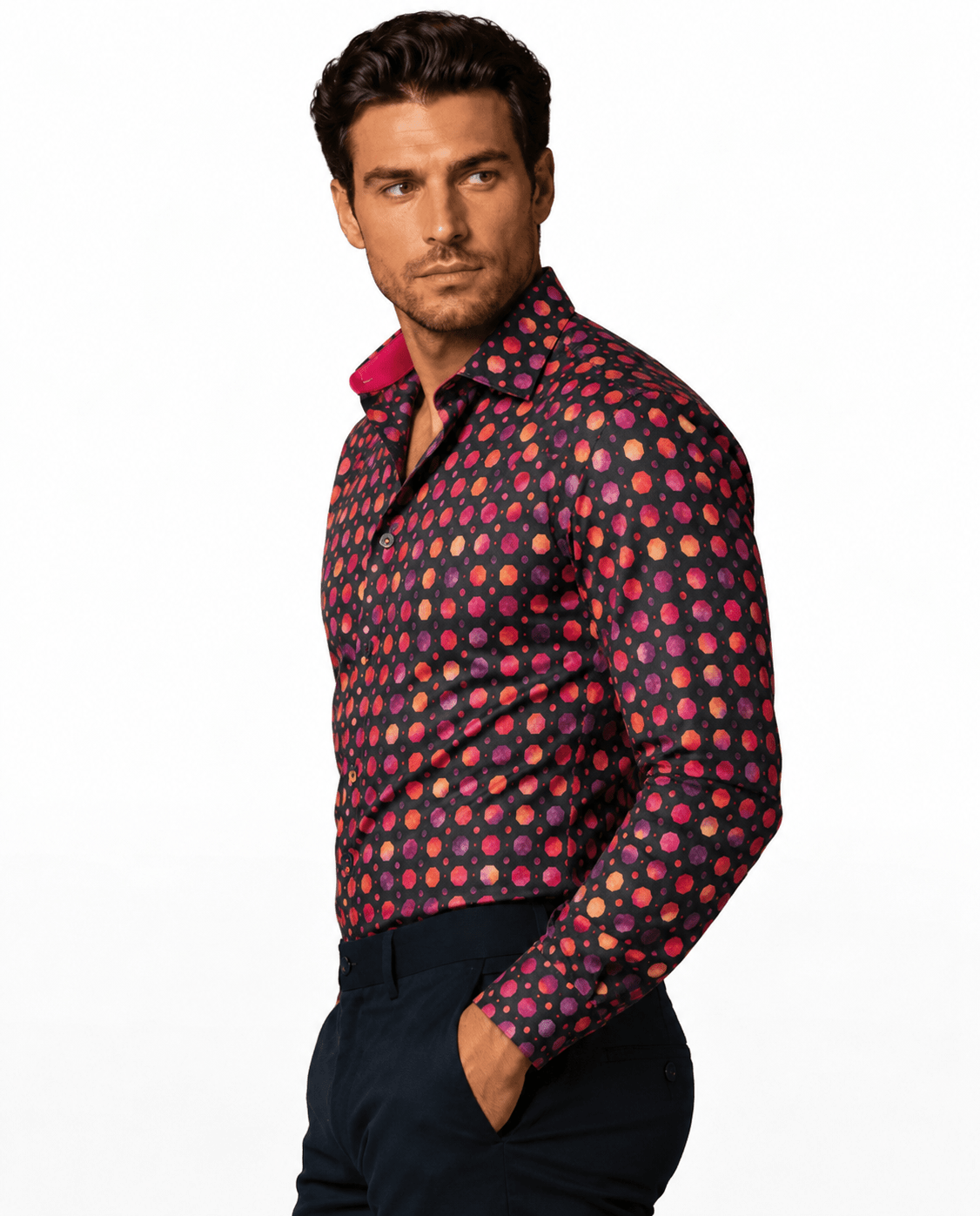 Watercolour Polka Dot Shirt - Claudio Lugli Shirts