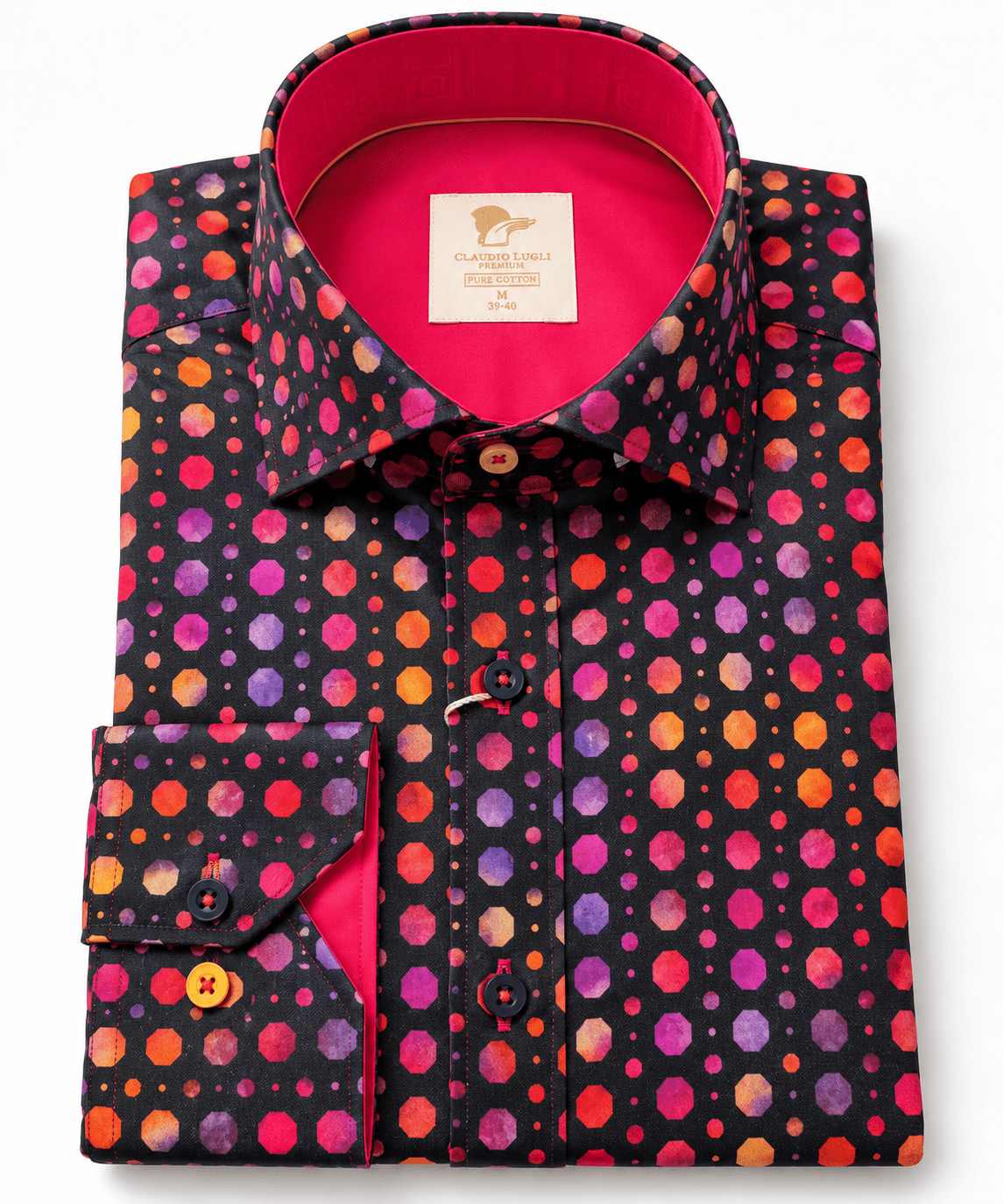 Watercolour Polka Dot Shirt - Claudio Lugli Shirts
