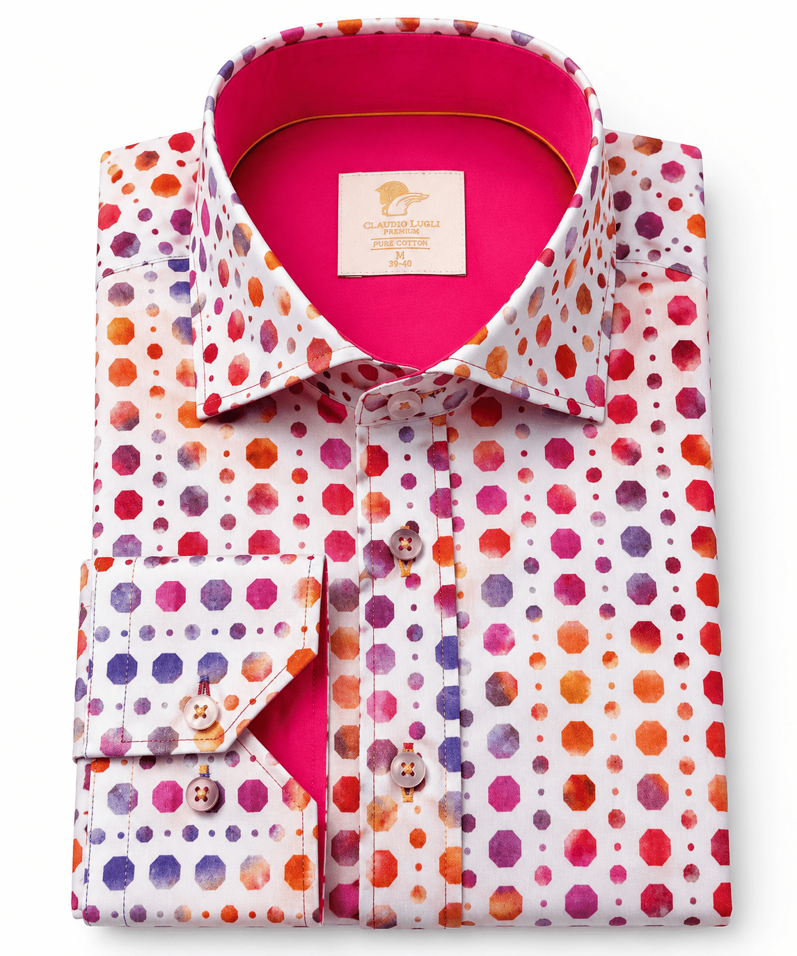 Watercolour Polka Dot Shirt - Claudio Lugli Shirts
