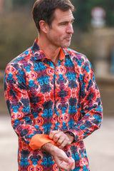 WAVY ORNAMENTS PRINT SHIRT – Premium Men's Patterned Shirt by Claudio Lugli | Bold Design, Tailored Fit, Best Printed Shirts