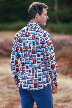 White London City Print Shirt - Claudio Lugli Shirts