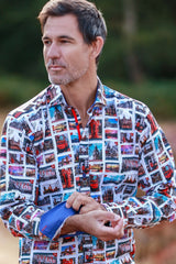 White London City Print Shirt - Claudio Lugli Shirts