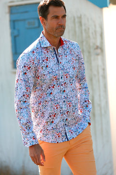 WILD BLOOM PRINT SHIRT - Premium Men's Patterned Shirt by Claudio Lugli | Bold Design, Tailored Fit, Best Printed Shirts