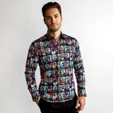 WILDLIFE FRAMED PRINT SHIRT - Premium Men's Patterned Shirt by Claudio Lugli | Bold Design, Tailored Fit, Best Printed Shirts