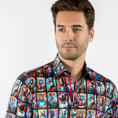 WILDLIFE FRAMED PRINT SHIRT - Premium Men's Patterned Shirt by Claudio Lugli | Bold Design, Tailored Fit, Best Printed Shirts