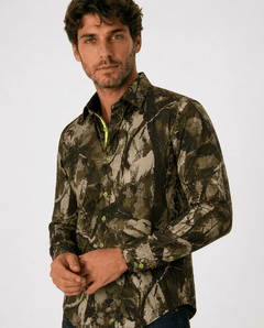 Woodland Stalker Real Tree Print Shirt - Claudio Lugli Shirts