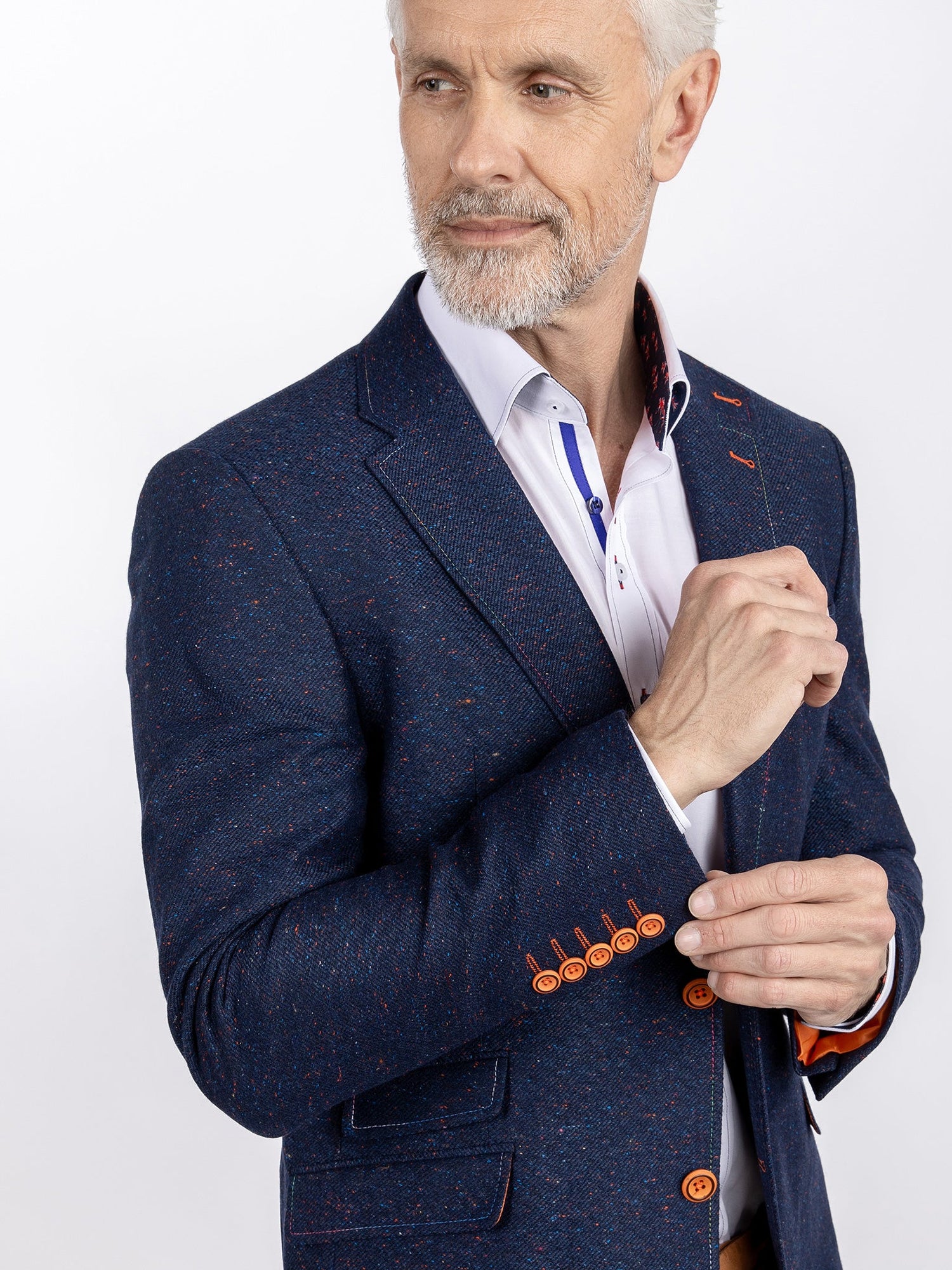 WOOL FLECKED JACKET - Claudio Lugli Shirts