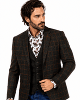 WOOL JACKET WITH SPITFIRE LINING - Claudio Lugli Shirts