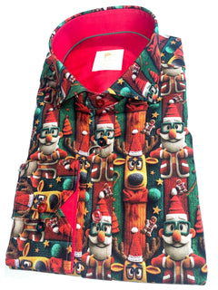 WOOLLY WONDERLAND PRINT SHIRT - Claudio Lugli Shirts