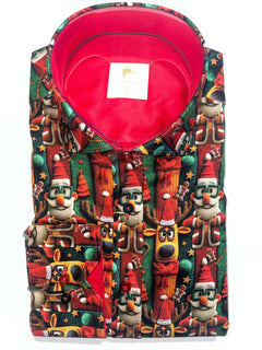 WOOLLY WONDERLAND PRINT SHIRT - Claudio Lugli Shirts