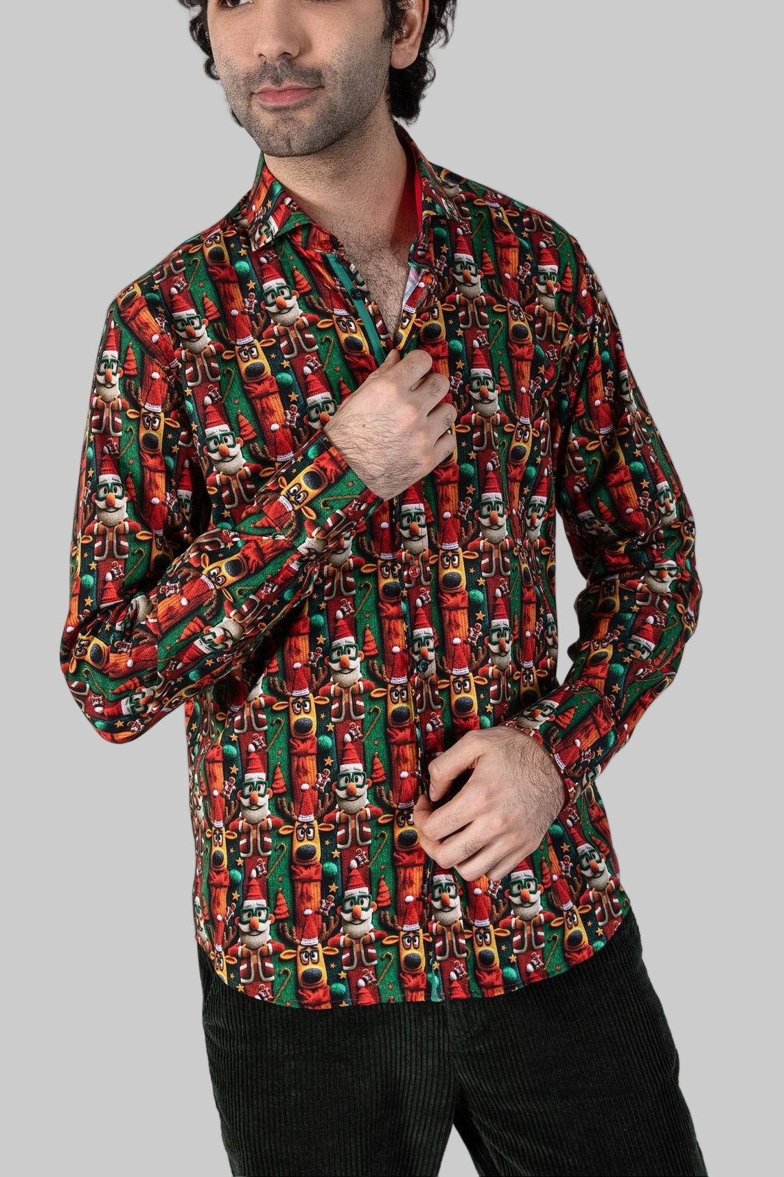 WOOLLY WONDERLAND PRINT SHIRT - Claudio Lugli Shirts