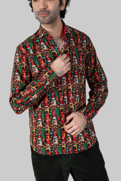WOOLLY WONDERLAND PRINT SHIRT - Claudio Lugli Shirts