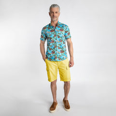 WORLD CRUISER SHORT SLEEVE SHIRT - Premium Men's Patterned Shirt by Claudio Lugli | Bold Design, Tailored Fit, Best Printed Shirts