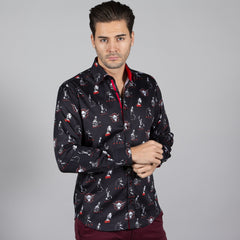 WWE: THE ROCK ICON PRINT SHIRT - Premium Men's Patterned Shirt by Claudio Lugli | Bold Design, Tailored Fit, Best Printed Shirts