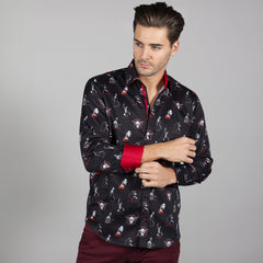 WWE: THE ROCK ICON PRINT SHIRT - Premium Men's Patterned Shirt by Claudio Lugli | Bold Design, Tailored Fit, Best Printed Shirts