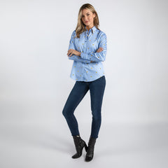 ZIGZAG SUNFLOWER WOMENS PRINT SHIRT - Premium Men's Patterned Shirt by Claudio Lugli | Bold Design, Tailored Fit, Best Printed Shirts