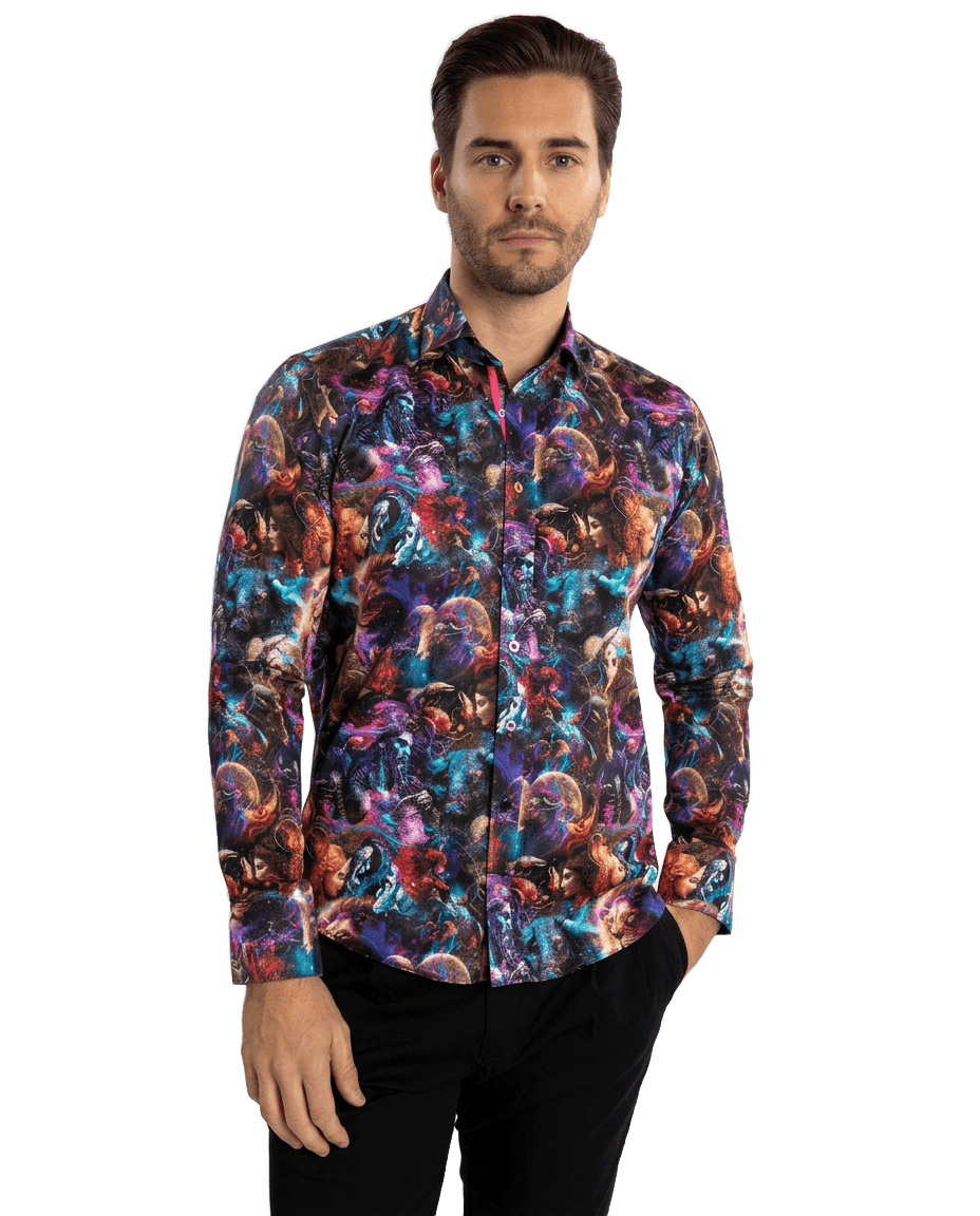 Zodiac Guardians Print Shirt - Claudio Lugli Shirts