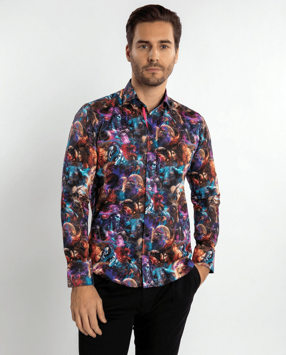 Zodiac Guardians Print Shirt - Claudio Lugli Shirts